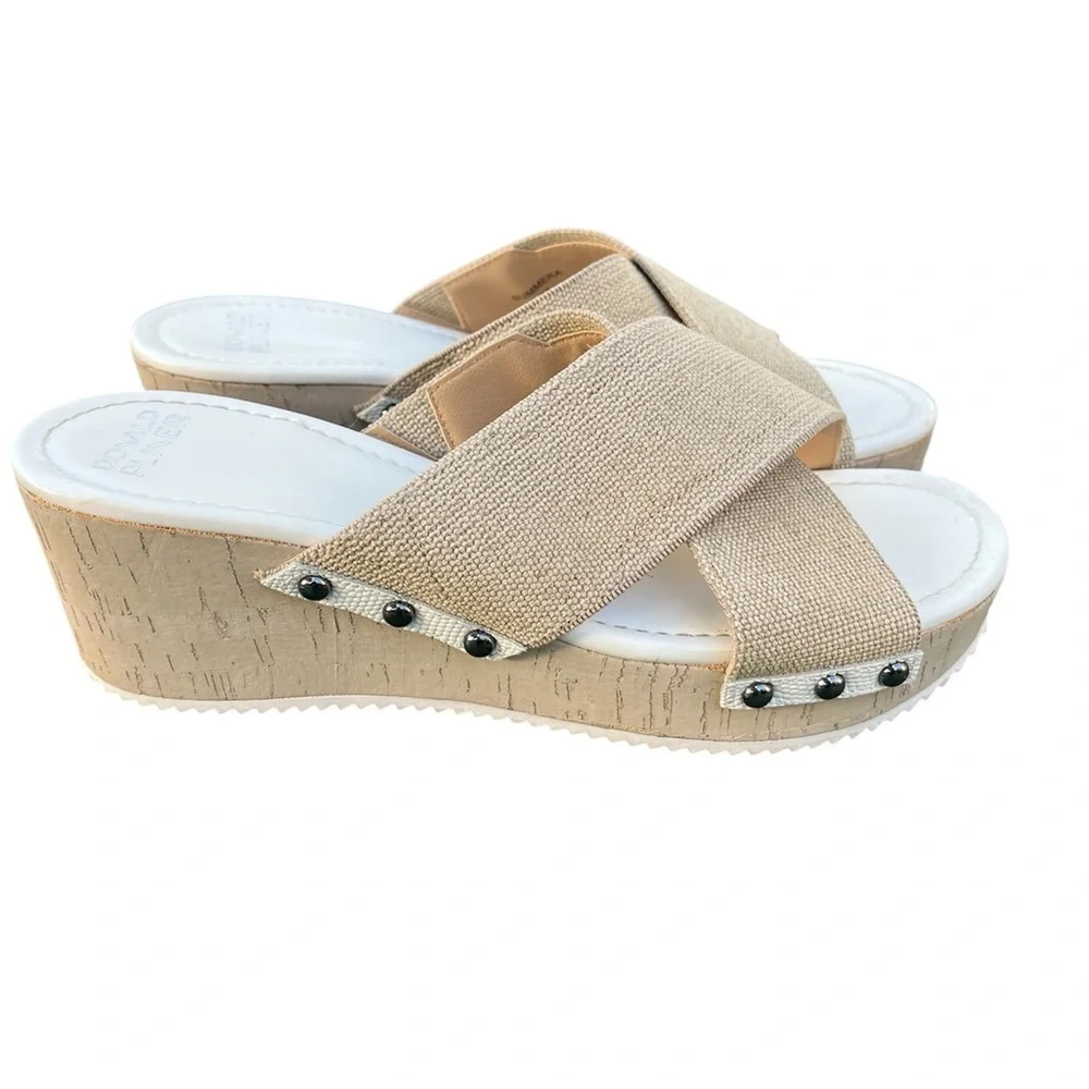 Donald Pliner Summera Tan Platform Sandals size 9